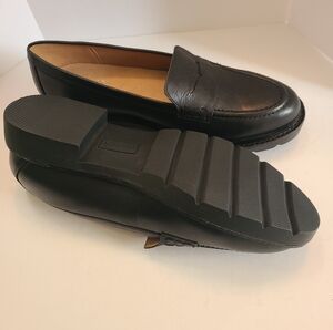 Rockport Truetech Women's Kacey Penney Black Grunge Chunky Lug Loafers Size 7M